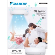 Daikin (FTKF25A &amp; RKF25A) 1.0HP Inverter Wall Mounted Air Conditioner (R32) FTKF25AV1MF (With Wifi)