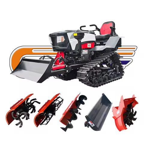 Customized 2025 New Rubber Track Crawler Traktor 25hp 35 Hp 50 Hp 60hp 80hp 100 Hp Farm Crawler Mini