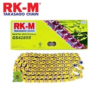 RKM 420 / DID 415HD / DID 428HD RKM GOLD CHAIN GS420SB TAKASAGO CHAIN RANTAI MOTOSIKAL 100% ORIGINAL