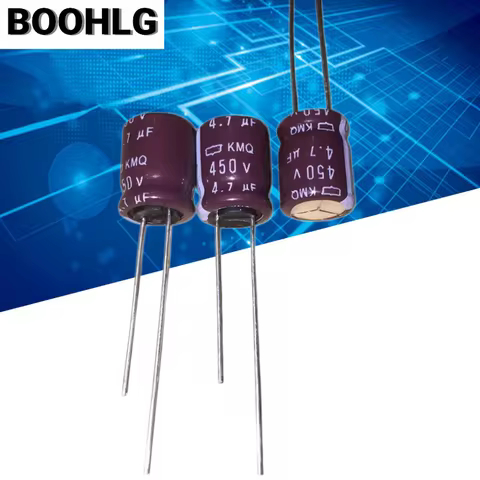 10PCS 4.7UF 450V NCC Black Diamond Electrolytic Capacitor 450V 4.7UF 10*12.5 KMQ