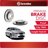 BREMBO XTRA Front Discs (2pcs) - Compatible with H/D City'08 TMO, Insight Hybrid, Freed