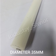Pom (Derlin) Rod Diameter 35mm, Length 150mm to 1000mm