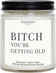 Birthday Candle Gifts for Best Friends - Funny Happy Birthday Candle - You’re Getting Old! - 30th, 4