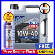 【MY seller】 Liqui Moly Semi Synthetic MoS2 Leichtlauf 10W-40 Engine Oil (10W40 4L)+Engine Flush Plus+Oil Filter (Optiona