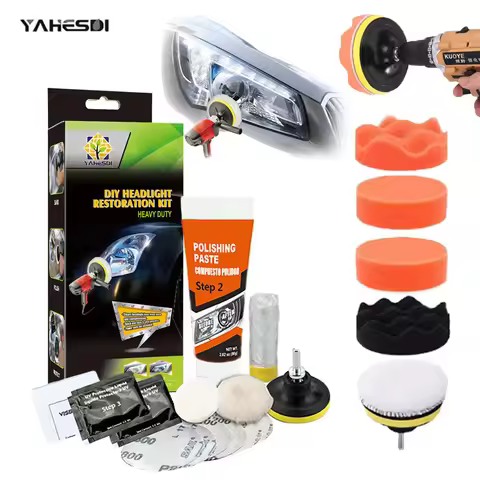 Headlight Restoration Kit Scratch Remover Repair Headlight Polisher Cleaner Car Headlights Polishing