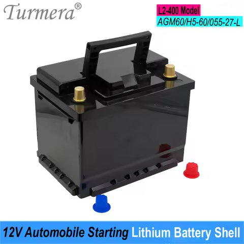 Turmera 12V Automobile Starting Lithium Batteries Shell Car Battery Box for L2-400 Series AGM-60 H5-