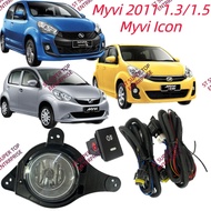 Myvi 2011 Myvi Lagi Best 1.3/1.5 Icon Fog Lamp with Wire Kit Spot Light Fog Light Fog Lamp Sport Light Myvi