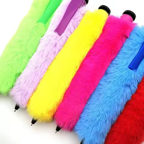 New Plush Big Ballpoint Pen Large Fun Gift Oversize Writting Pen Creative Plastic Huge Neutral Pen S