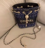 限量Chanel/VIP會員禮閃亮金蔥絲帶改造款/水桶包 /生日禮物/情人節禮物