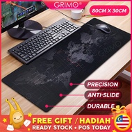 READY STOCK💝 GRIMO Worldmap Laptop Mat Mouse Pad Anti Slip Large Gaming Keyboard Work Space Laptop D