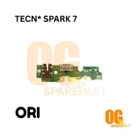 ORIGINAL FLEXIBLEE BOARD PCB CHARGER CONNECTOR CHARGER CONNECTOR BOARD+C/C+MIC TECNO SPARK 7