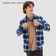 American Eagle Plaid Flannel Shirt เสื้อเชิ้ต ผู้ชาย แฟลนเนล ลายตาราง (EMSH 015-5900-410)