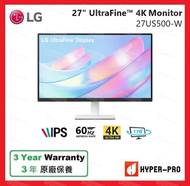 LG - 27US500-W 27" UltraFine 4K UHD HDR10 IPS 顯示器