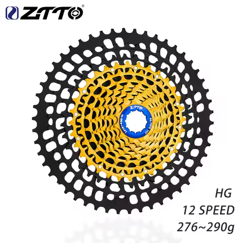 ZTTO Mountain Bike Ultralight 12 Speed 11-51T HG Gold Cassette MTB 12s 11-46T 11-50T Sprocket CNC Ca
