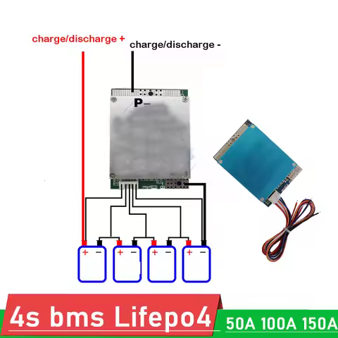 DYKB 4S BMS 50A 100A 150A 12V Lifepo4 Lithium Battery Protection Board W Balance High Current 4 batt