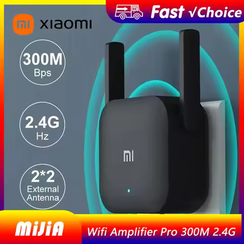 Original Xiaomi mijia Wifi Amplifier Pro 300M 2.4G Repeater Network Expander Range Extender Roteader