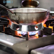 QINMEI Wok Ring Gas Cooker Kitchen Stainless Steel Round Reversible Pots Holder