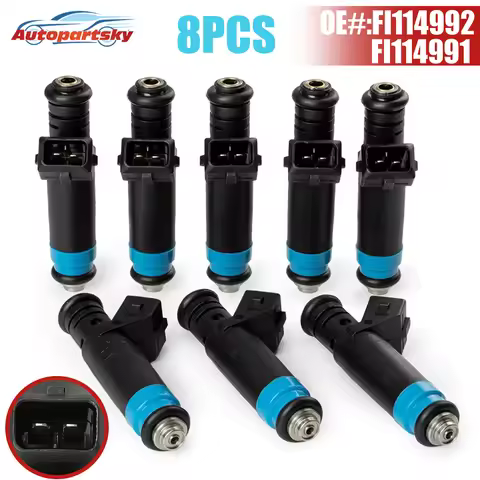 8PCS FI114992 FI114991 High Impedance Fuel Injectors 850CC 1000CC For Siemens Deka V8 LT1 LS1 LS6 Fo