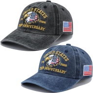 2 PCS 250th Anniversary USA Hat, United States 250 Year American Anniversary Baseball Cap 1776-2026 