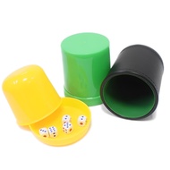 Leather Dice Cup Sieve Silent Color Plastic Eight Beans Board Game [DZ295-7]