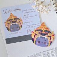 泰國神靈招財貼紙，適用於週三（夜晚）出生者