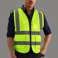 Yixahongkong Áo Ghi Lê An Toàn Phản Quang Tầm Nhìn Cao Áo Phản Quang Làm Việc Áo Ghi Lê Bảo Hộ Lao Đ