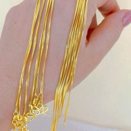 (KYU) real stone withe color with chain 18”premium quality for female