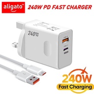 ALIGATO Adapter 240W Plug Wall Charging Travel Mobile Phone Charger for USB Interface for OPPO VIVO 