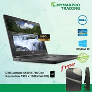 Dell Latitude 5480 i5 7th Gen 8GB RAM HDD or SSD Windows 10 Office Use Laptop (REFURBISHED)