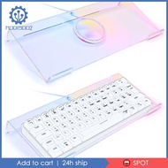 [Koolsoo2] Tilt PC Keyboard Stand Riser, Mini Computer Keyboard Stand Keyboard Storage Colorful Acrylic Keyboard Tray Holder for Office