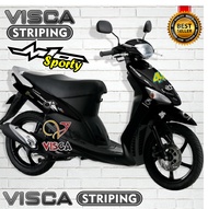 Stiker Striping Mio Sporty Full Body Variasi Petronas