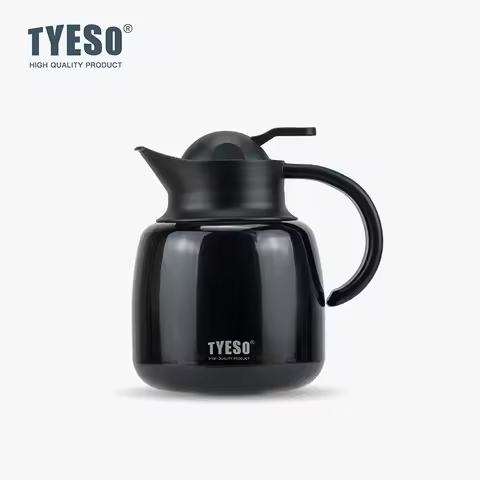 Tyeso Pumpkin-Shaped Thermos Steel Insulated Tea Infuser Hot Cold Water Bottle Removable Infuser 304