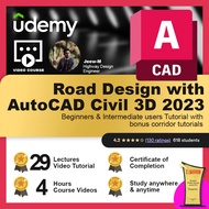 [Video Course] Road Design with AutoCAD Civil 3D (+BONUS Corridor Content) (29 Lectures, 3 hours+ Vi