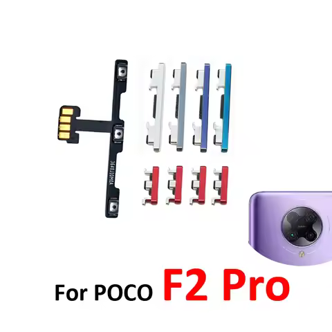 Phone Power Volume Button For Xiaomi Poco F2 Pro Pocophone New On Off Up Down Key Internal Flex Cabl