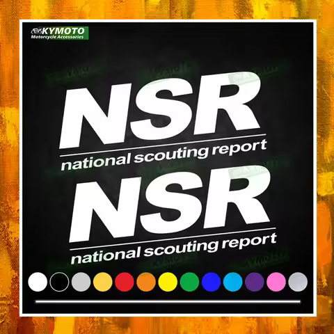 For Honda NSR125 NSR NSR250R Motorcycle Sticker Car Decal Decoration Fuel Tank Engine Logo Fairing W