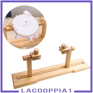 [Lacooppia1] Chinese Wood Cross Stitch Stand Embroidery Needlework Rotatable Holder