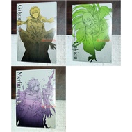 [Set of 3] FGO Gilgamesh Caster Merlin Kingu Enkidu Clear File FGO Fate Grand Order Babylonia