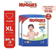 [SVIP] Combo of 2 packs of Huggies Skincare Mega Jumbo XL84+4 diaper pants - New model