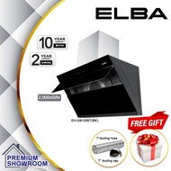 ELBA Kitchen Hood EH-Q9129ST(BK) | Designer Cooker Hood | Heat Cleaning | TURBOMAX Motor 2000 m3/hr 
