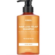 KUNDAL Barley Yeast Anti-Hair Loss Relief Shampoo Fig Mint Tea / Citrus Pamelo / Herbs Mint 500ml