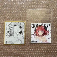 日版  花嫁展 劇場版 入場限定色紙 五等分的花嫁 五等分的新娘 二乃