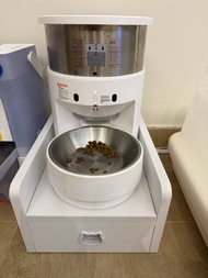 PETKIT 智能自動寵物餵食器 連白色木架