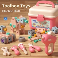 Kids Toolbox Toy Set with Electric Drill DIY Engineer 3D Toy Pretend Play Educational Toy Kids Gift