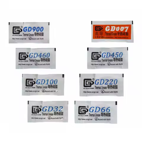 20 Pieces 0.5g Mini Bag Packaging GD Brand Series GD900 Thermal Grease Paste CPU Heat Sink Compound 