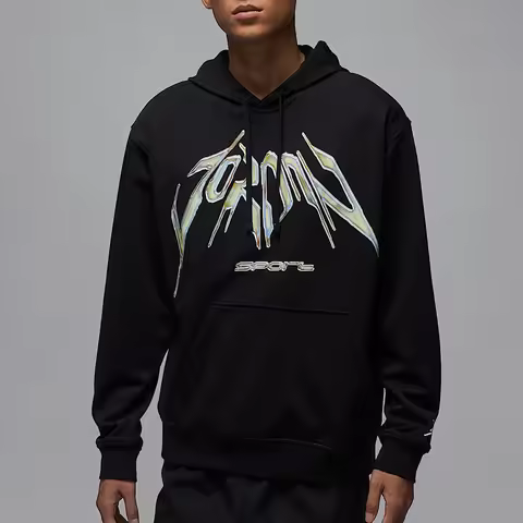 Nike Official Original JORDAN Men's Knit Hooded Sweatshirt with Print HF9903-010
