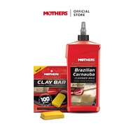 [เซ็ตขจัดคราบ + เคลือบเงา 2-in-1] Mothers® California Gold® Cleaner Wax + Clay Bar Set