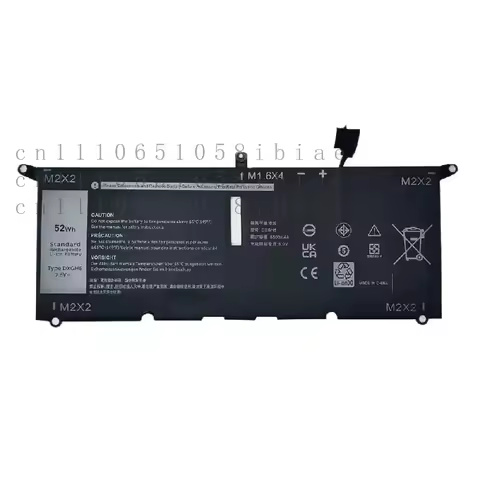 7.6V 52Wh New Laptop Battery DXGH8 For Dell XPS 13 9370 9380 7390 2019 Inspiron 13 7000 7390 7391 2-
