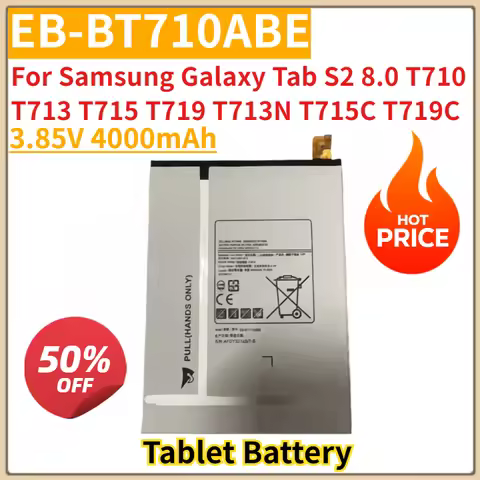 New Replacement Tablet Battery 3.85V 4000mAh EB-BT710ABE for Samsung Galaxy Tab S2 8.0 T710 T713 T71