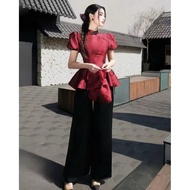BROADED SHIRT AND PANTS SET CNY, SUITS CNY, CLOTHES CNY, BEAUTIFUL OUTFITS CNY