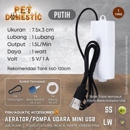Pompa Aerator USB Mini Portable Air Pump Mesin Airator Oksigen Gelembung Udararium Akuarium Pancing